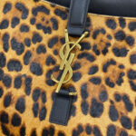 Saint Laurent Le 5 A 7 Bea In Pony Hair Leather Coffee